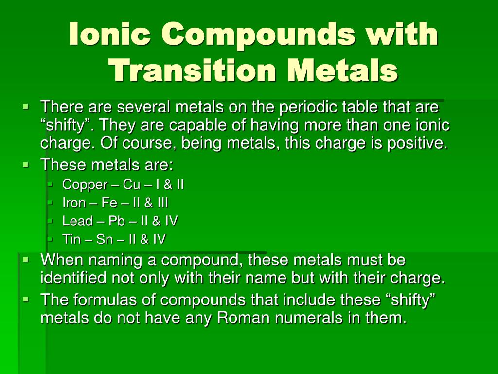 PPT Naming Chemical Compounds PowerPoint Presentation, free download