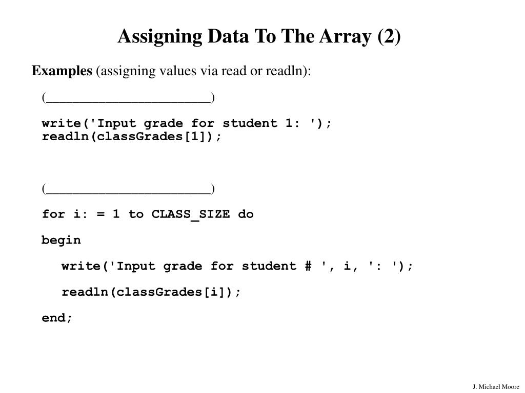 PPT - Arrays PowerPoint Presentation, free download - ID:2968835