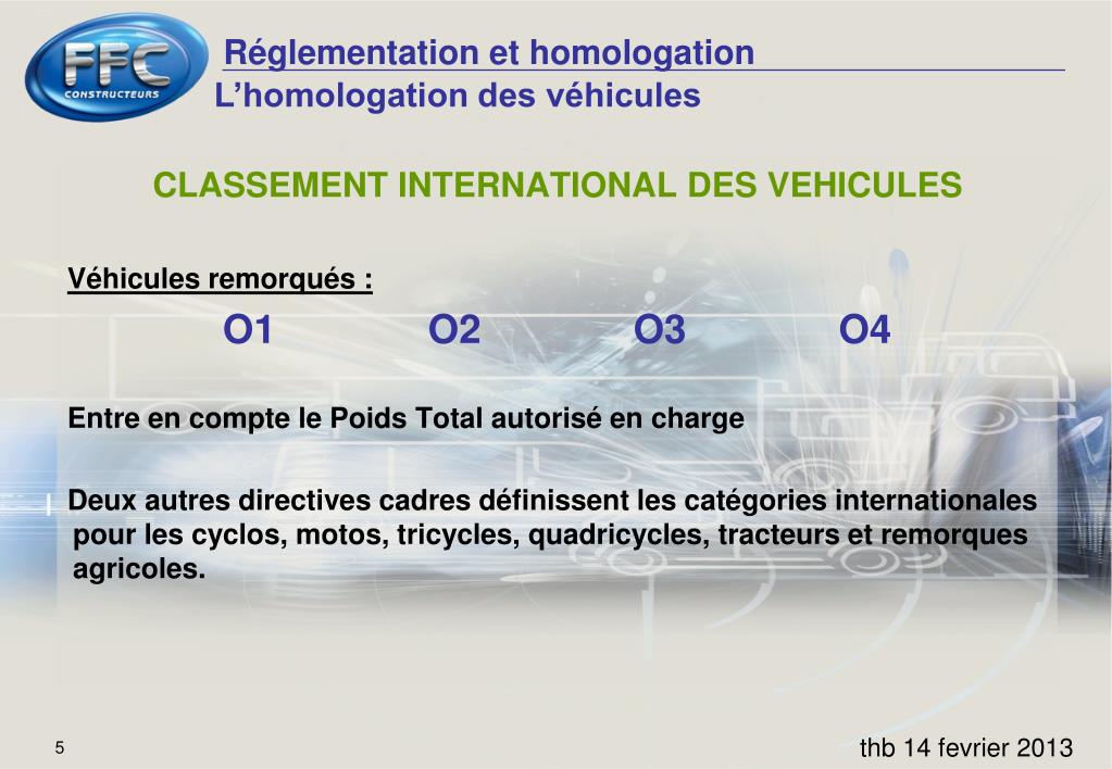 PPT - Homologation des véhicules PowerPoint Presentation, free download -  ID:2968860