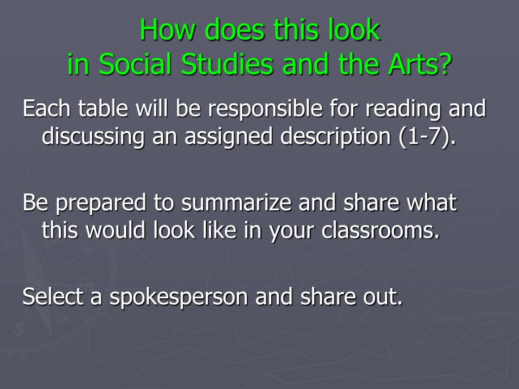 PPT - Common Core State Standards Social Studies & Arts Education ...