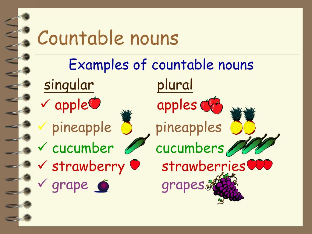 presentation countable or uncountable nouns