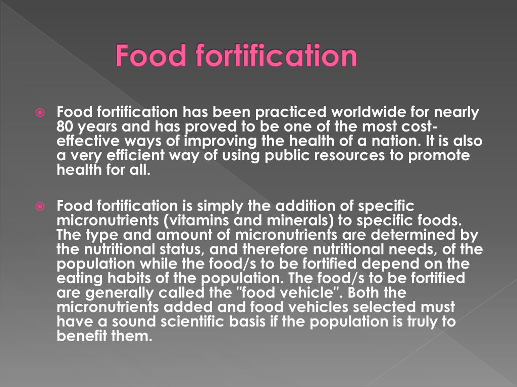 presentation on food fortification