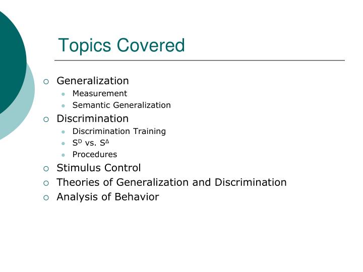 generalization psychology