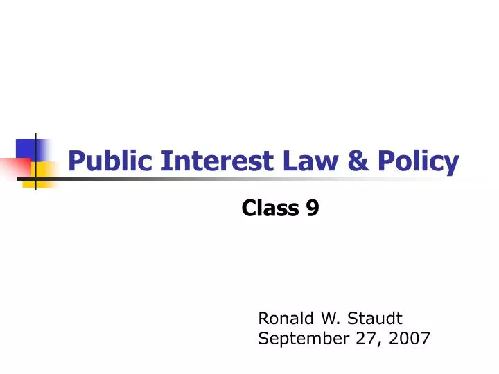 public interest law policy n.