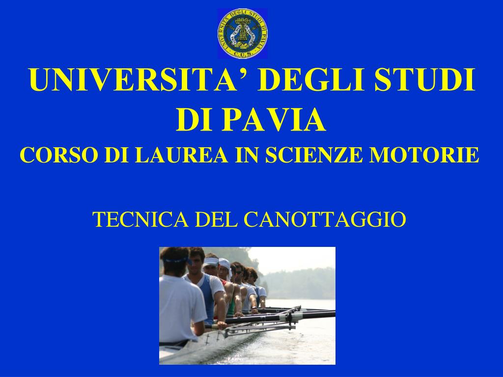 PPT - UNIVERSITA' DEGLI STUDI DI PAVIA PowerPoint Presentation, free  download - ID:2973031