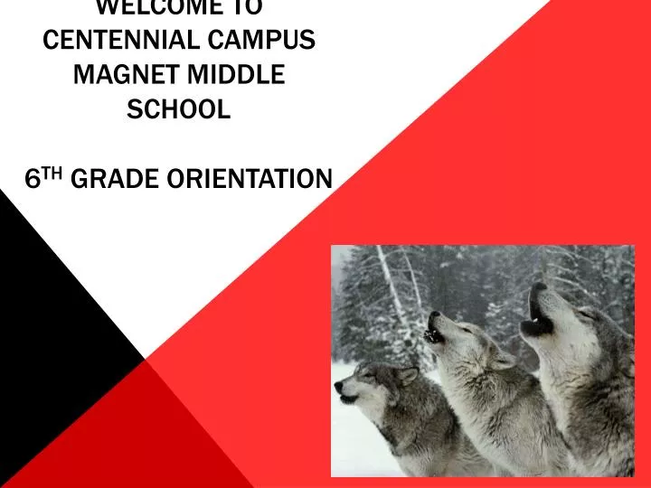 PPT to Centennial Campus Middle School 6