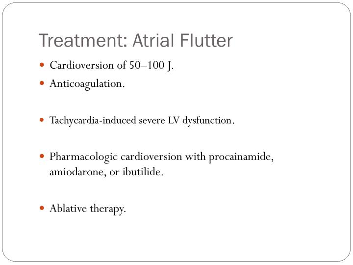 atrial flutter management