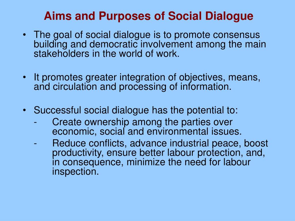 case study on social dialogue