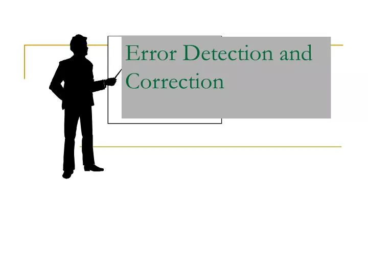 correction of error presentation