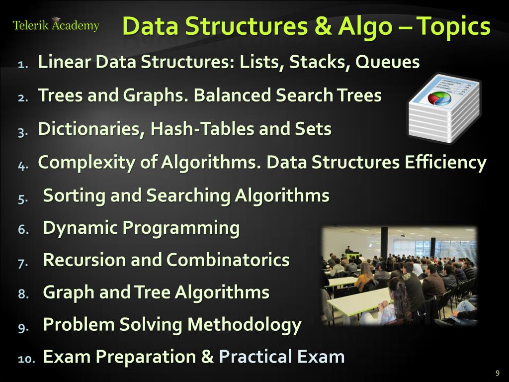 data structures and algorithms case study topics