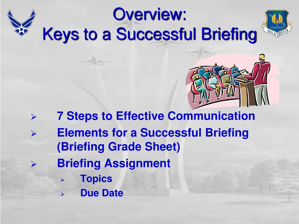 what is difference between presentation and briefing