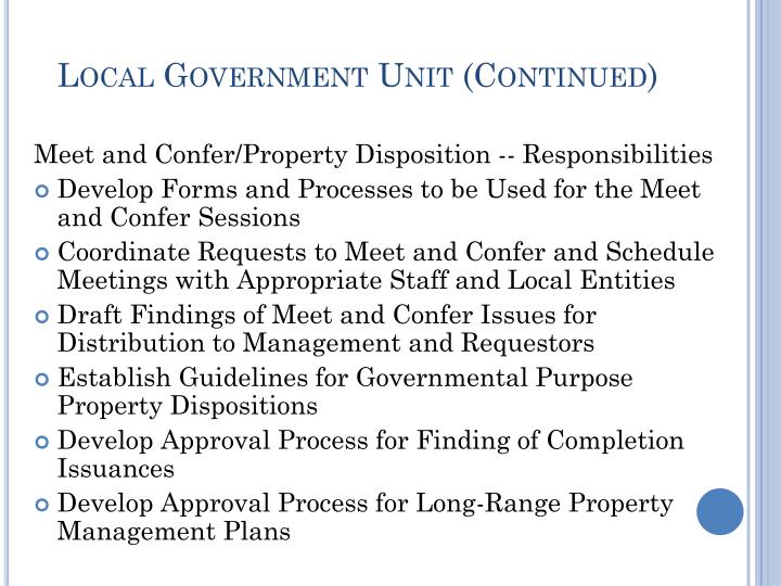 PPT Department of Finance Local Government Unit Redevelopment Agency