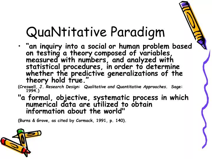 quantitative research paradigm pdf