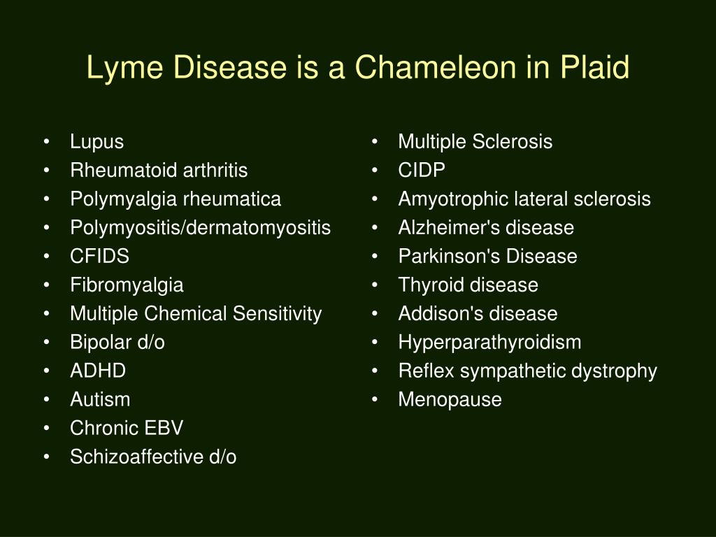 PPT - Non-Antibiotic Approaches to the Management of Lyme Disease and