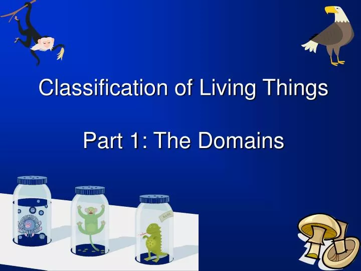 what are the three big groups domains of living things