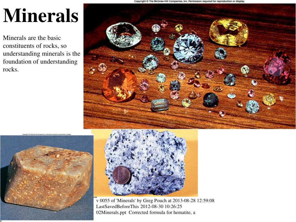 presentation on topic minerals
