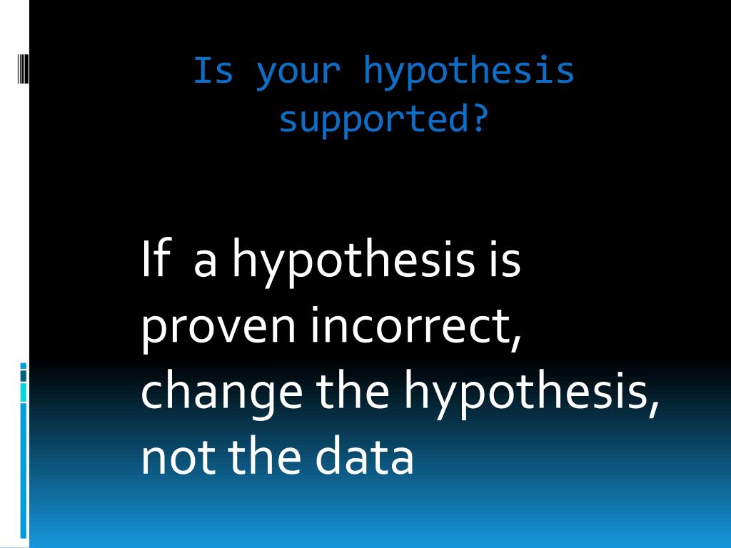 supported hypothesis meaning