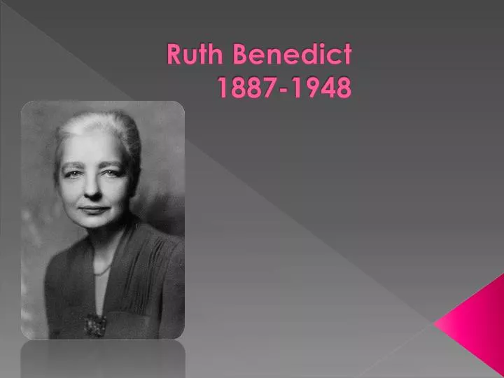 ruth benedict Ruth fulton was born on june 5, 1887, in new york city her early childhood years were spent in the country she did her undergraduate study at vassar college, in poughkeepsie, new york. ruth benedict Ruth fulton was born on june 5, 1887, in new york city her early childhood years were spent in the country she did her undergraduate study at vassar college, in poughkeepsie, new york.
