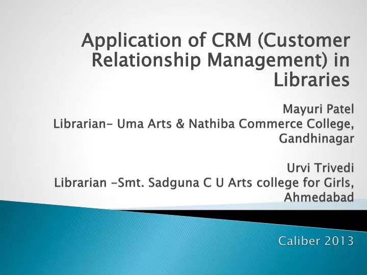 what is a customer relationship management application
