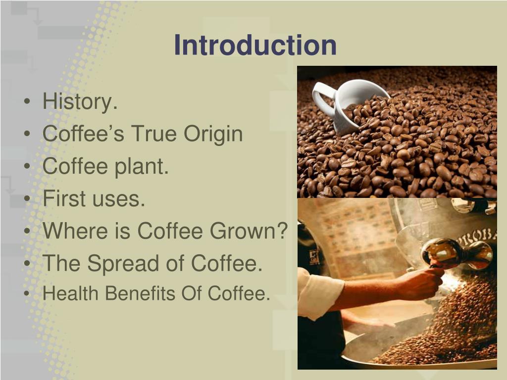 presentation of coffee