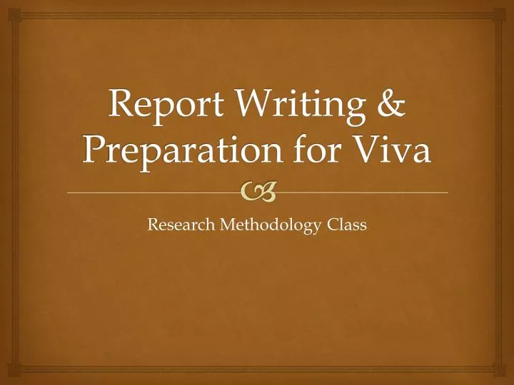 research methodology report writing ppt