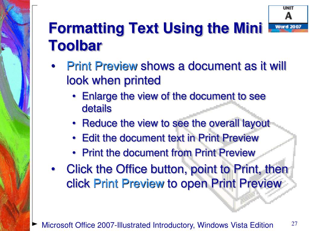 PPT Microsoft Office 2007 Illustrated Introductory, Windows Vista