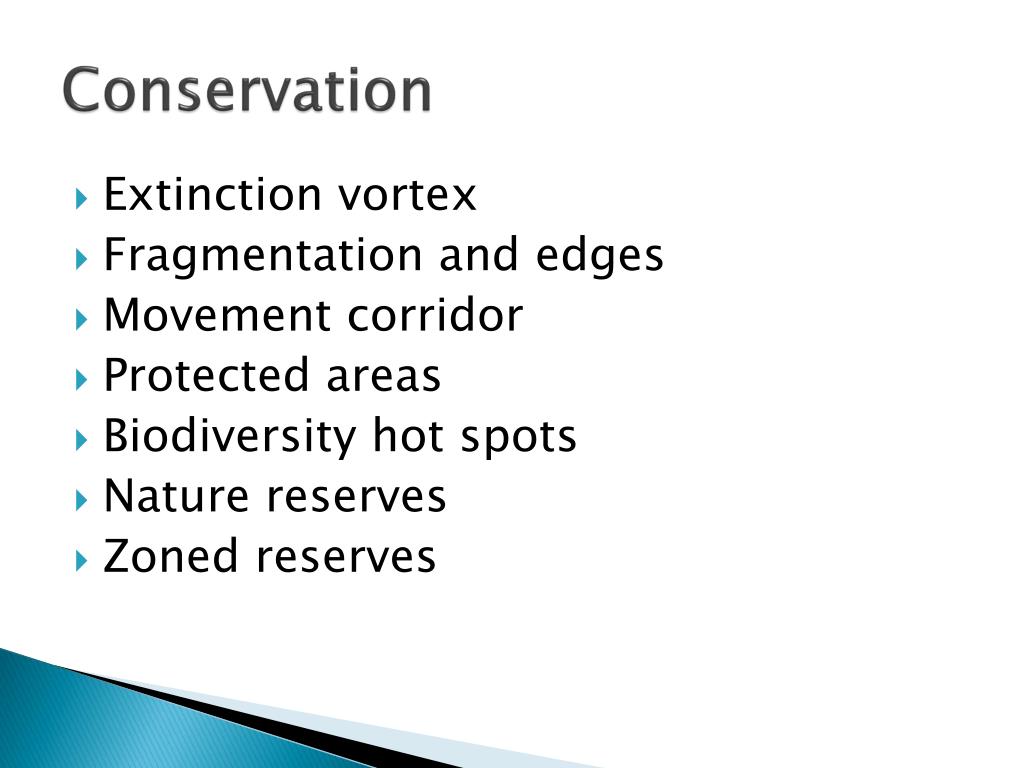 PPT - Conservation Biology and Restoration Ecology PowerPoint ...