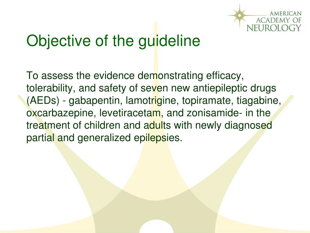 PPT - Efficacy and Tolerability of the New Antiepileptic Drugs, I ...