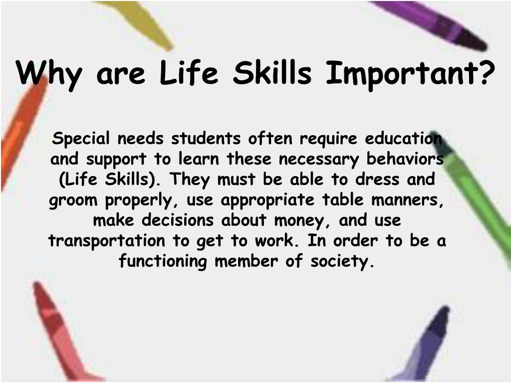 critical life skills definition for special education