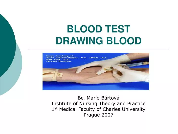blood test drawing blood n.