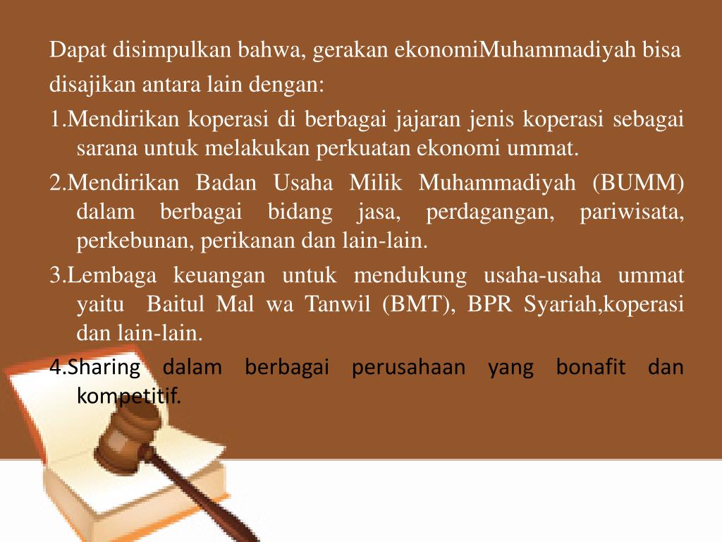 PPT - MUHAMMADIYAH DALAM MENANGANI MASALAH EKONOMI Mata Kuliah ...