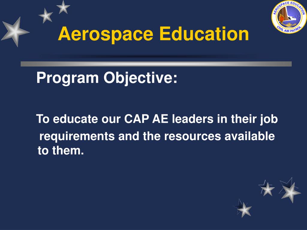 PPT AEROSPACE EDUCATION IN CIVIL AIR PATROL PowerPoint Presentation
