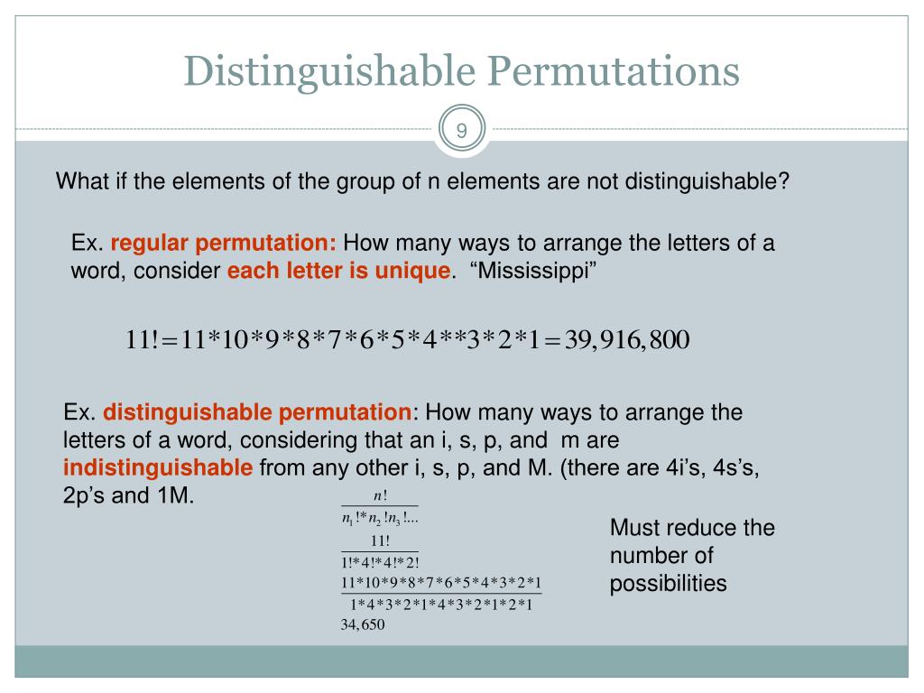 formula for permutations