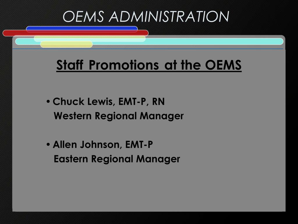 Oems Course Roster PPT - Regina Godette-Crawford Chief, OEMS PowerPoint Presentation, free ...