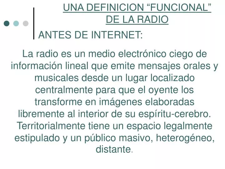 sonriendo Volcán tensión radio definicion dividir bancarrota Susteen