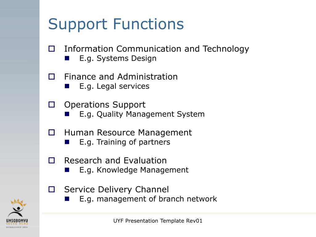 Support Function Management PPT - Perspectives on Impact Evaluation Conference 02 April 2009 ...