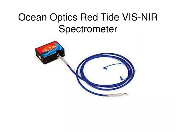ocean optics red tide vis nir spectrometer n.