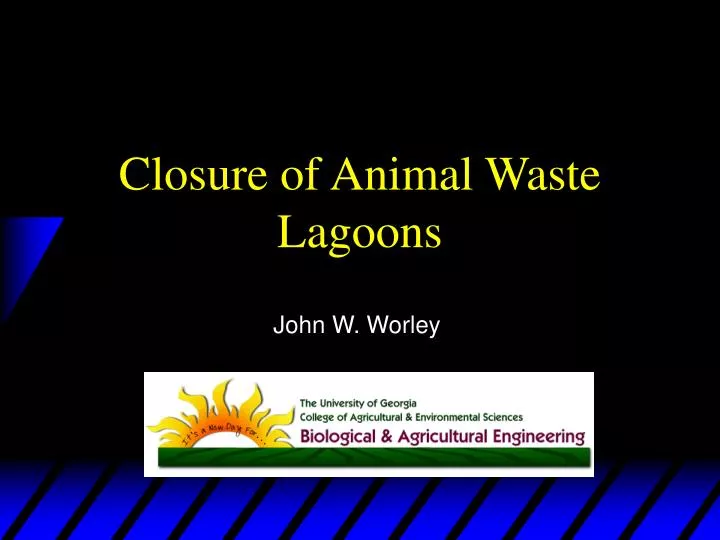 closure of animal waste lagoons n.