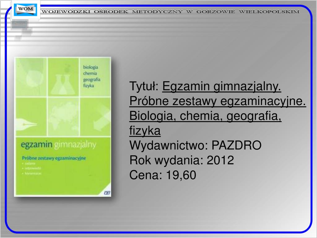 PPT - Biologia - gimnazjum PowerPoint Presentation, free download - ID