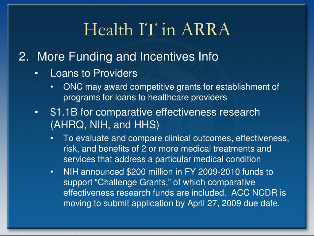 PPT Health Information Technology Federal Support for Adoption