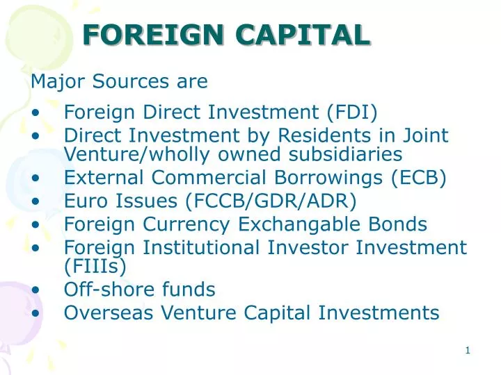 What Is Foreign Capital