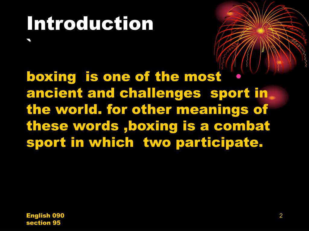 presentation about boxing