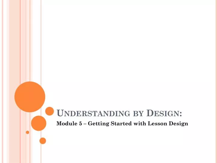 understanding by design presentation