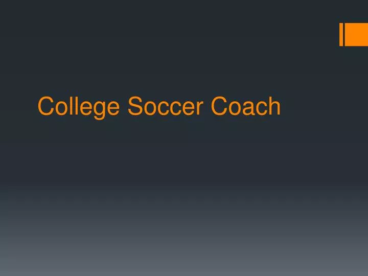 presentation college soccer coach