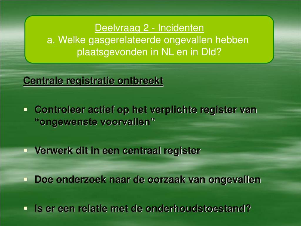 PPT - Gasgevaren van biogasinstallaties Wat niet weet, soms wel deert