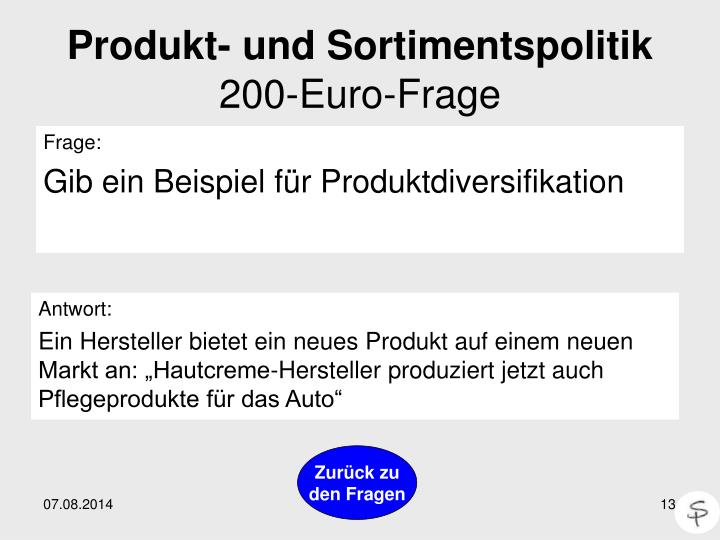 produkt und sortimentspolitik200 euro frage frage gib ein beispiel fr produktdiversifikation - Produktdiversifikation Beispiel produkt und sortimentspolitik200 euro frage frage gib ein beispiel fr produktdiversifikation - Produktdiversifikation Beispiel
