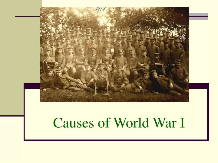 causes of world war i n.