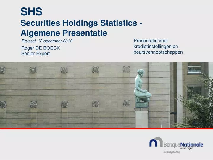 shs securities holdings statistics algemene presentatie n.