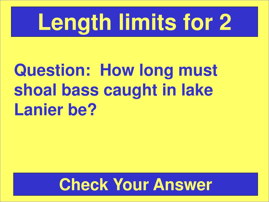 PPT Fishing Regulations Quiz PowerPoint Presentation, free