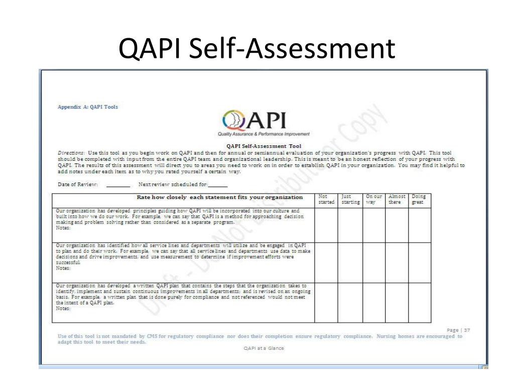 Sample Qapi Plan For Nursing Homes homeplan.one